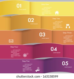 Design clean number banners template/graphic or website layout. Vector.