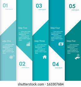 Design clean number banners template/graphic or website layout. Vector.