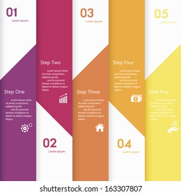 Design clean number banners template/graphic or website layout. Vector.