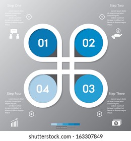 Design clean number banners template/graphic or website layout. Vector.