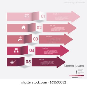 Design clean number banners template/graphic or website layout. Vector.