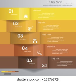 Design clean number banners template/graphic or website layout. Vector.