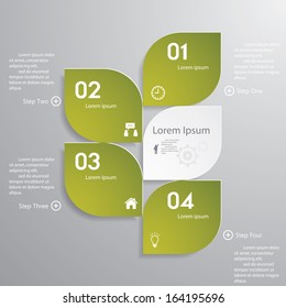 Design clean number banners template/graphic or website layout. Vector.