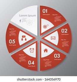 Design clean number banners template/graphic or website layout. Vector.