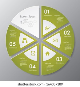 Design clean number banners template/graphic or website layout. Vector.