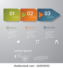 Design clean number banners template/graphic or website layout. Vector.