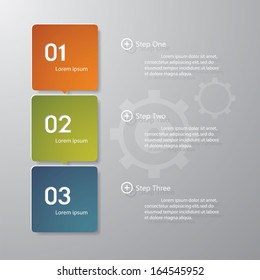 Design clean number banners template/graphic or website layout. Vector.