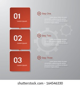 Design clean number banners template/graphic or website layout. Vector.