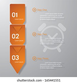 Design clean number banners template/graphic or website layout. Vector.