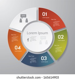 Design clean number banners template/graphic or website layout. Vector.