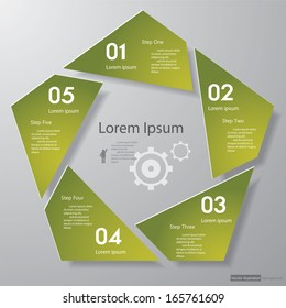 Design clean number banners template/graphic or website layout. Vector.