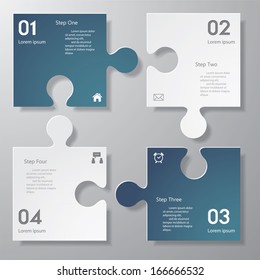 Design clean number banners template/graphic or website layout. Vector.