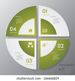 Design clean number banners template/graphic or website layout. Vector.