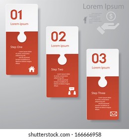 Design clean number banners template/graphic or website layout. Vector.