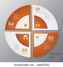 Design clean number banners template/graphic or website layout. Vector.