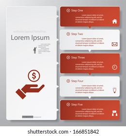 Design clean number banners template/graphic or website layout. Vector.