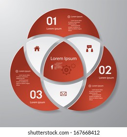 Design clean number banners template/graphic or website layout. Vector.
