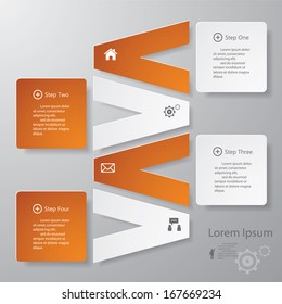 Design clean number banners template/graphic or website layout. Vector.
