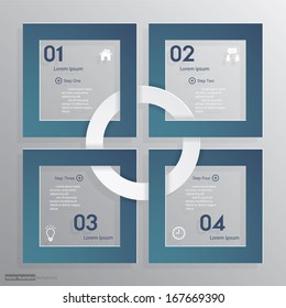 Design clean number banners template/graphic or website layout. Vector.