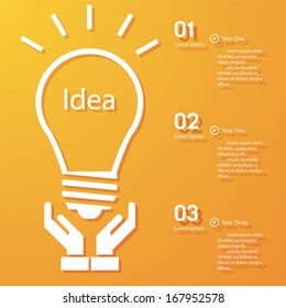 Design clean number banners template/graphic or website layout. Vector.