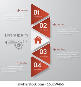 Design clean number banners template/graphic or website layout. Vector.