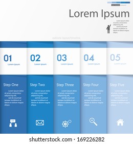 Design clean number banners template/graphic or website layout. Vector.