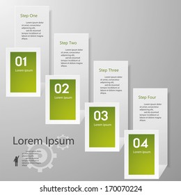 Design clean number banners template/graphic or website layout. Vector.