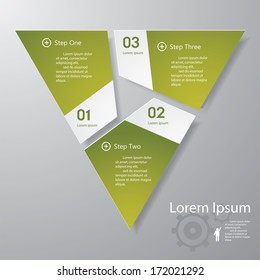 Design clean number banners template/graphic or website layout. Vector.