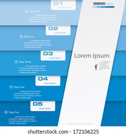 Design clean number banners template/graphic or website layout. Vector.