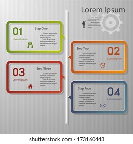 Design clean number banners template/graphic or website layout. Vector.