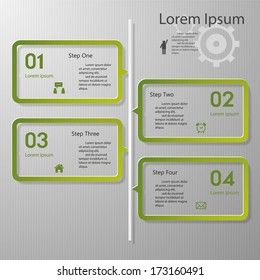 Design clean number banners template/graphic or website layout. Vector.