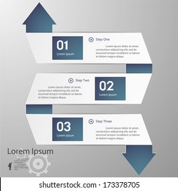 Design clean number banners template/graphic or website layout. Vector.