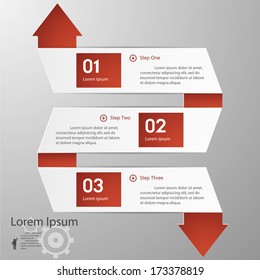 Design clean number banners template/graphic or website layout. Vector.