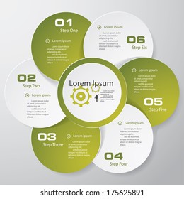 Design clean number banners template/graphic or website layout. Vector.