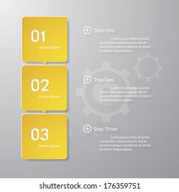 Design clean number banners template/graphic or website layout. Vector.