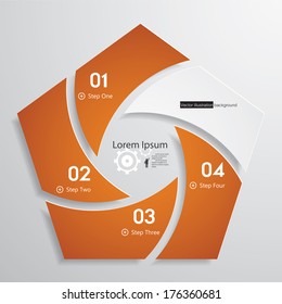 Design clean number banners template/graphic or website layout. Vector.