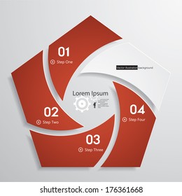 Design clean number banners template/graphic or website layout. Vector.