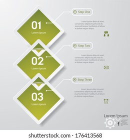 Design clean number banners template/graphic or website layout. Vector.