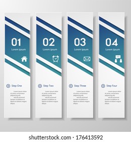 Design clean number banners template/graphic or website layout. Vector.