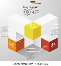 Design clean number banners template/graphic or website layout. Vector.