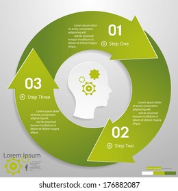 Design clean number banners template/graphic or website layout. Vector.