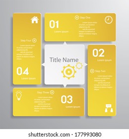 Design clean number banners template/graphic or website layout. Vector.