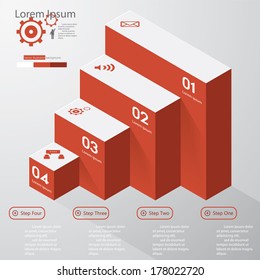 Design clean number banners template/graphic or website layout. Vector.
