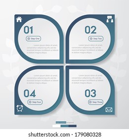 Design clean number banners template/graphic or website layout. Vector.