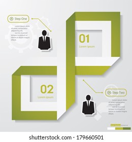 Design clean number banners template/graphic or website layout. Vector.