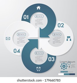 Design clean number banners template/graphic or website layout. Vector.