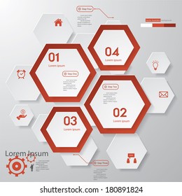 Design clean number banners template/graphic or website layout. Vector.