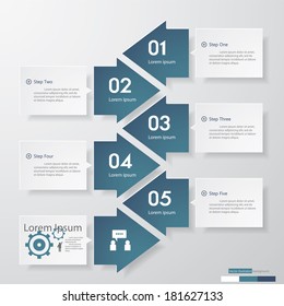 Design clean number banners template/graphic or website layout. Vector.