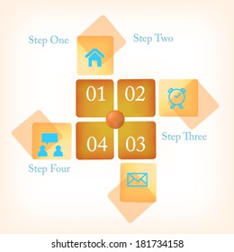 Design clean number banners template/graphic or website layout. Vector