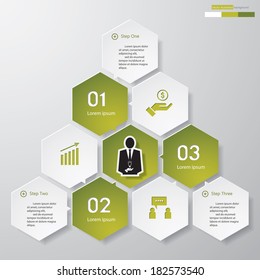 Design clean number banners template/graphic or website layout. Vector.